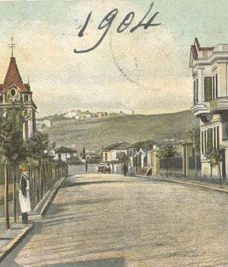 Photo from 1904, showing the Exochon area