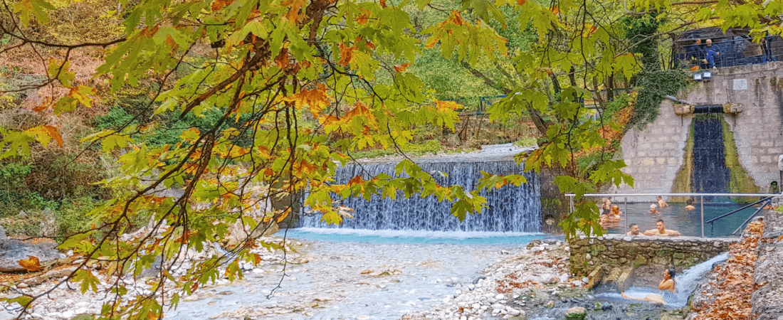 Relax in the hot springs of Pozar Baths